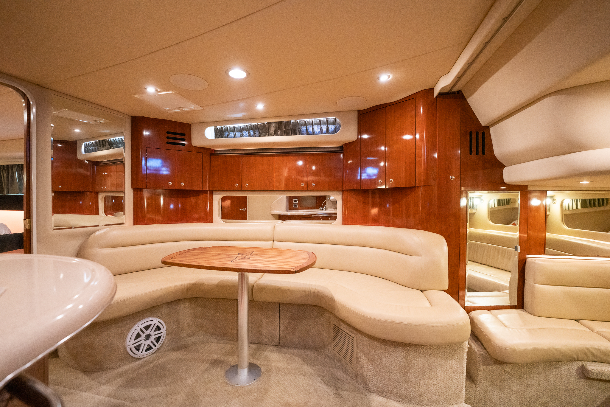 The dinette aboard Soulshine